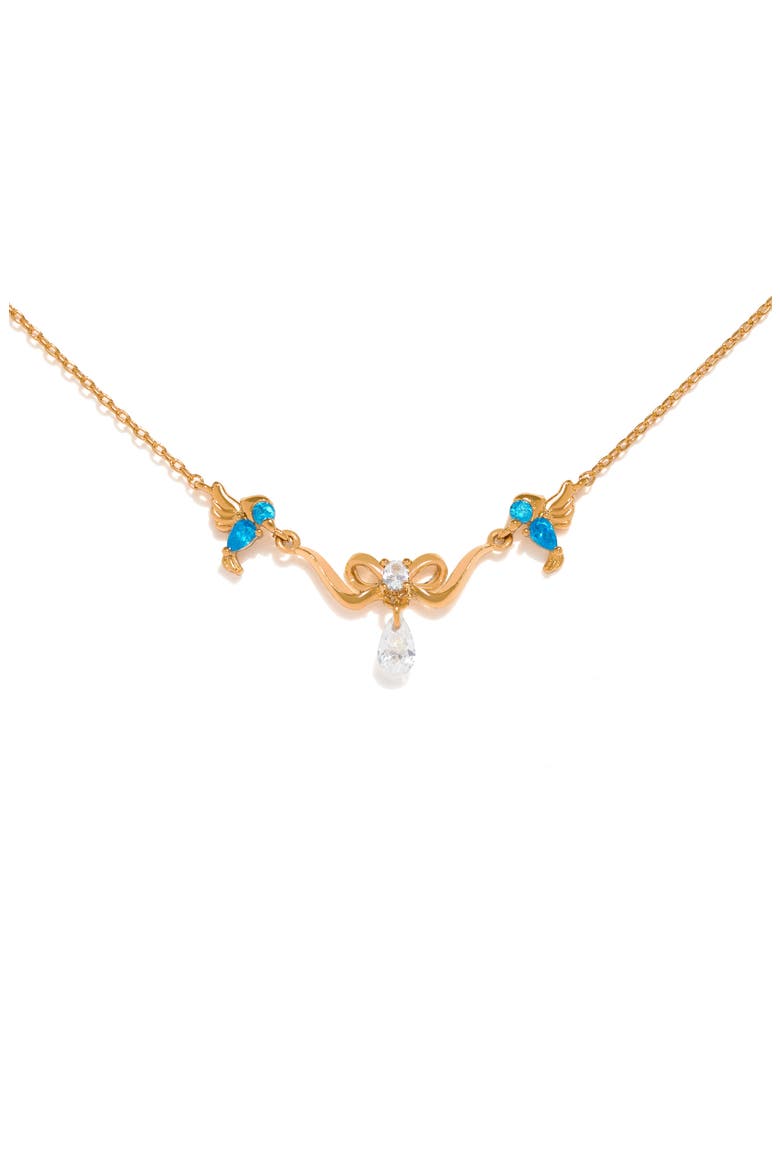 Disney Cinderella Pendant Necklace, Main, color, GOLD