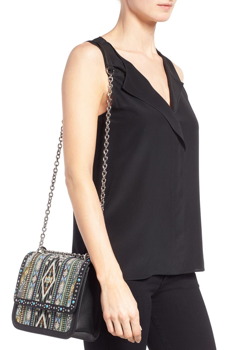 Chelsea28 Dahlia Embroidered Faux Leather Crossbody Bag, Alternate, color,