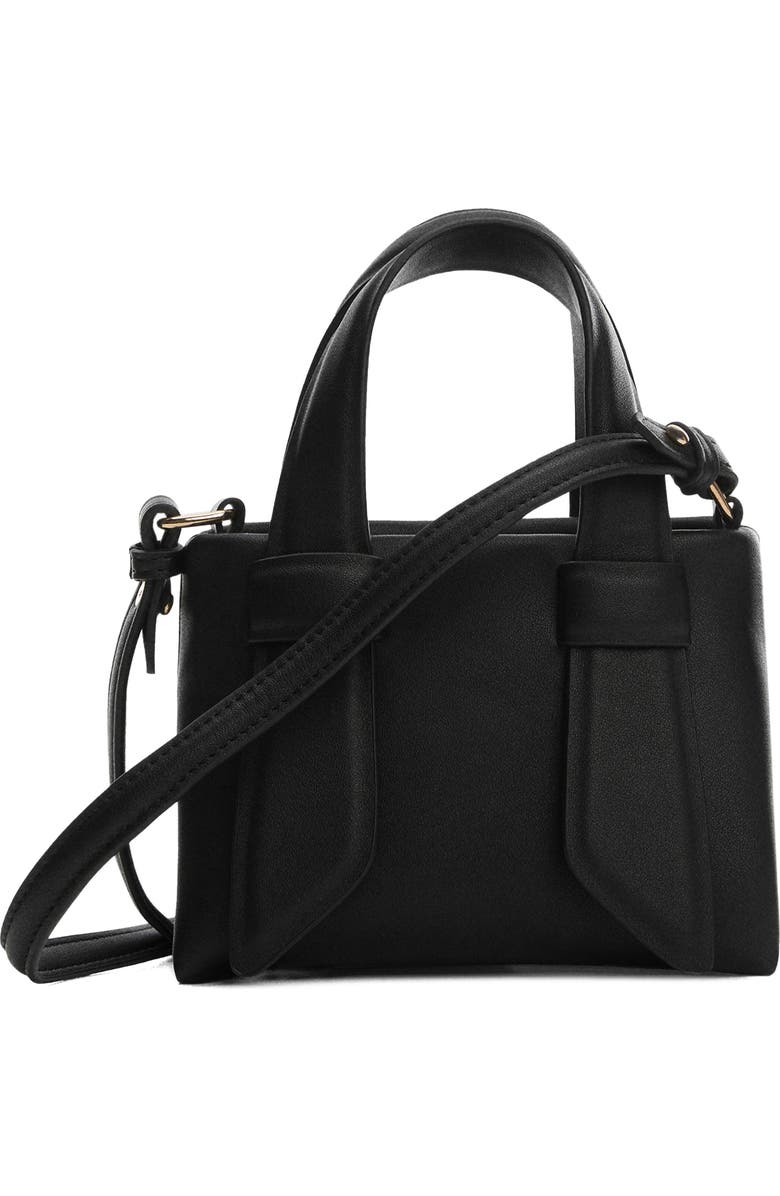 MANGO Faux Leather Crossbody Bag, Main, color,