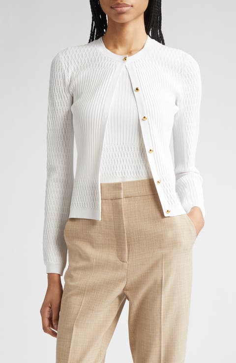 Mixed Stitch Fine Gauge Cardigan