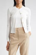 ST. JOHN Mixed Stitch Fine Gauge Cardigan