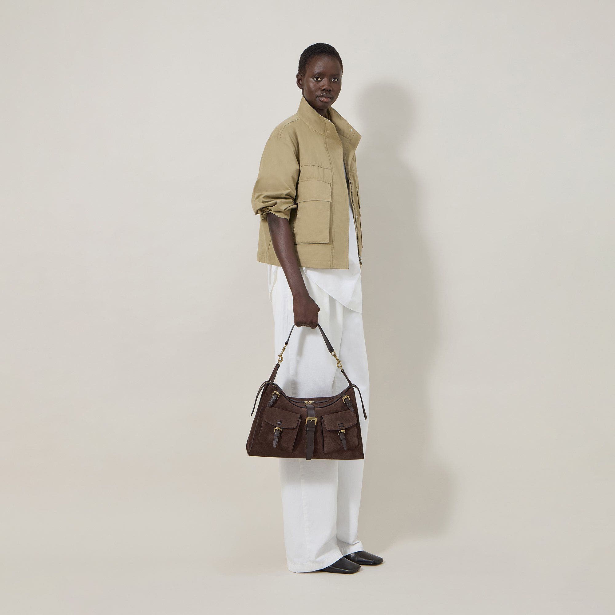 Mulberry Roxanne Shoulder Bag, Alternate, color, Chocolate