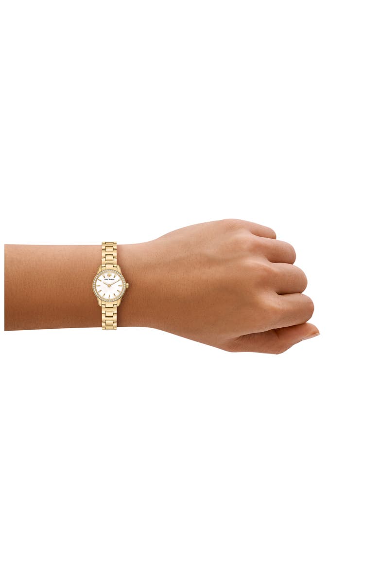 Mini Miller Pave Bracelet Watch, Alternate, color, GOLD