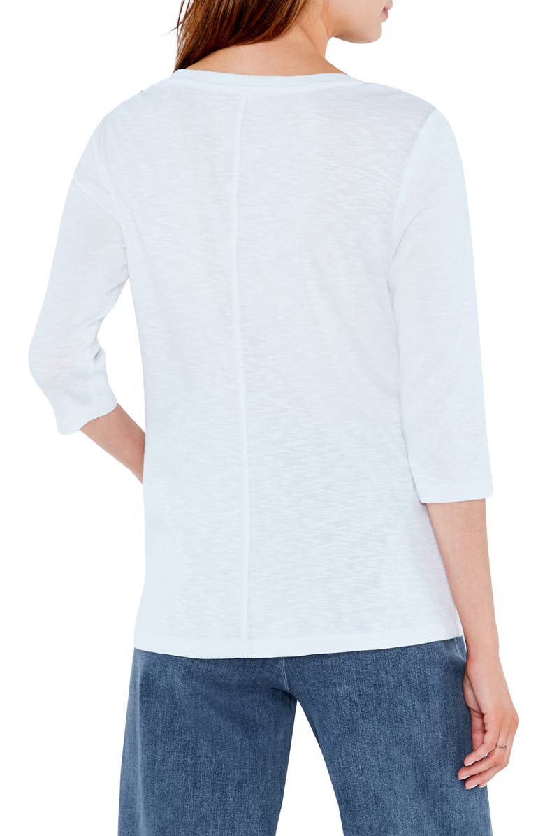 NZT by NIC+ZOE Boatneck T-Shirt, Alternate, color, Paper White