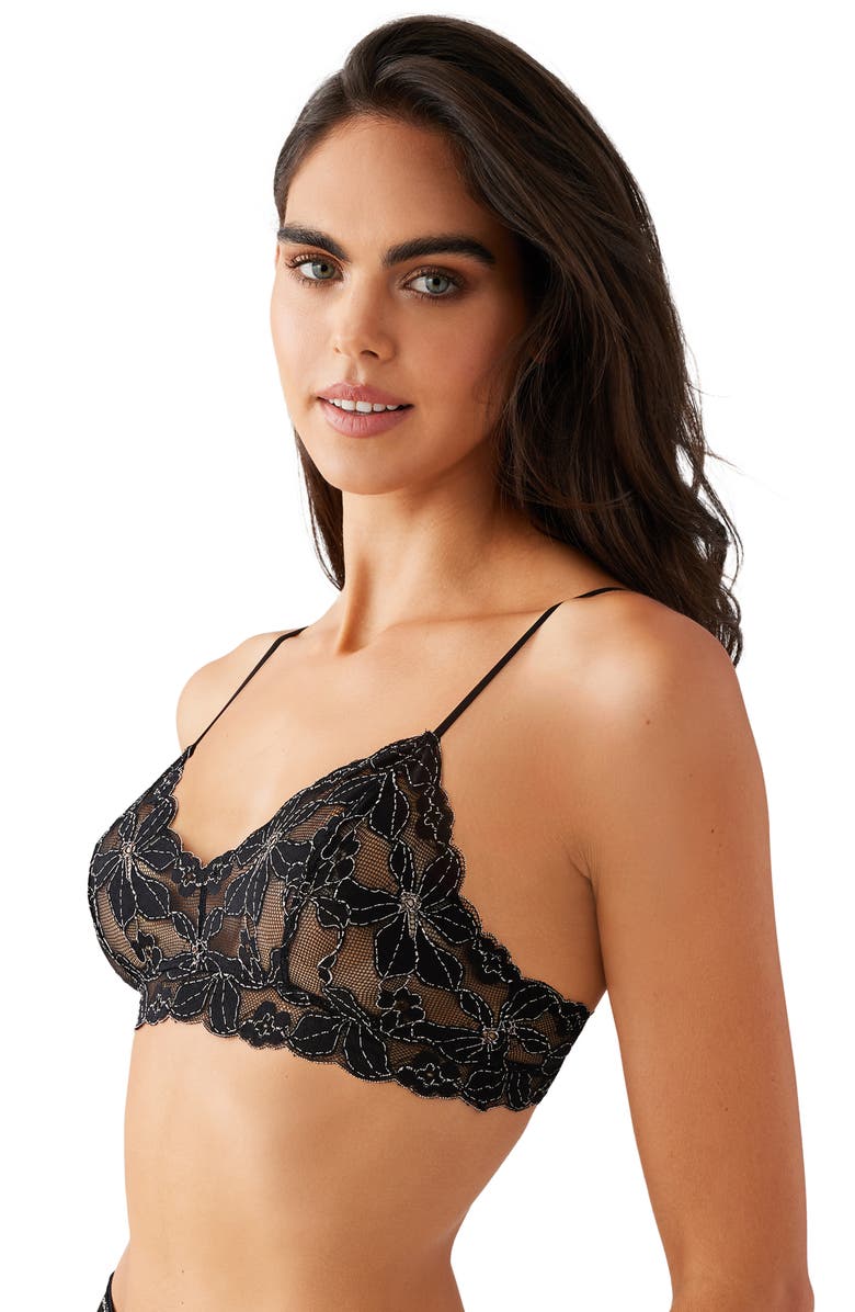 b.tempt'd by Wacoal Feeling Famous Bralette, Alternate, color, Night/ Angel Wing