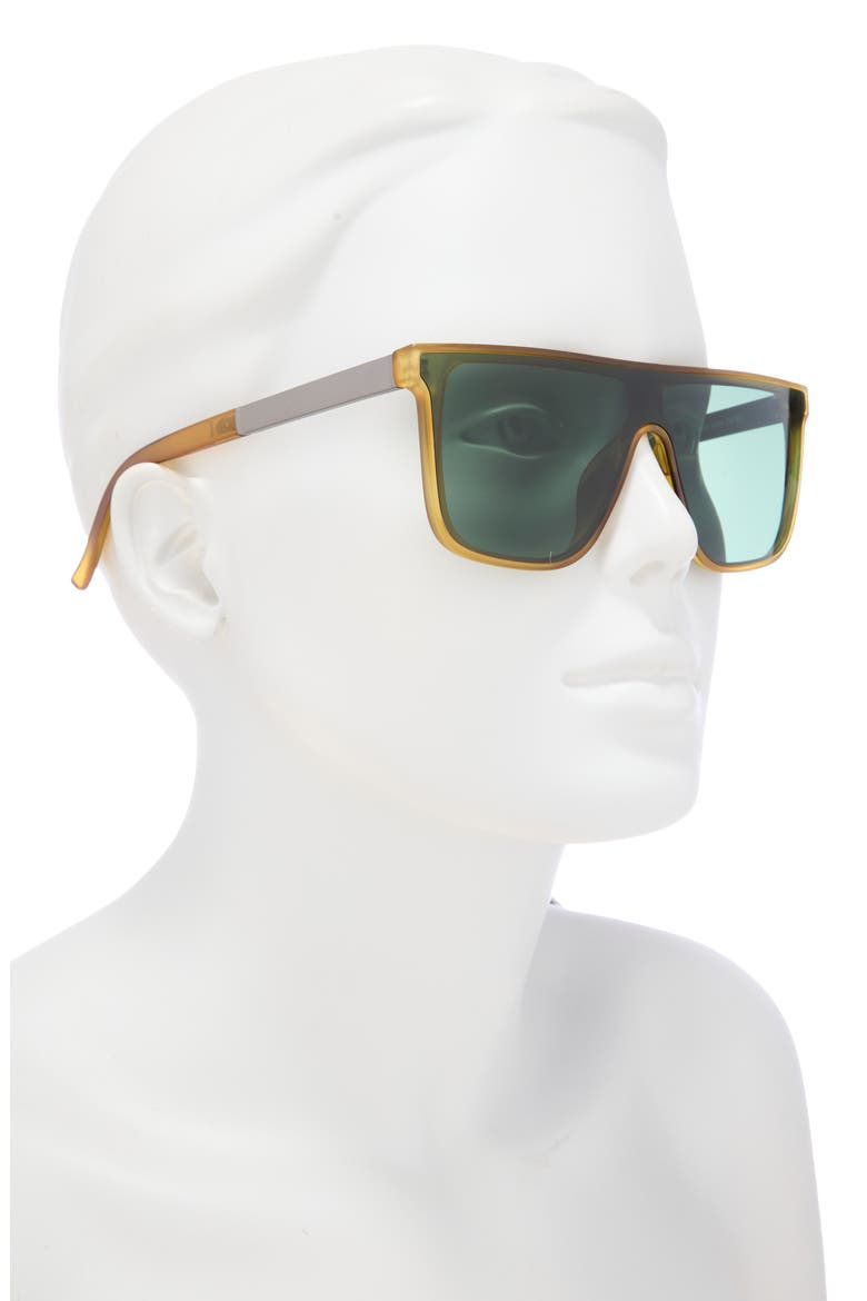 63mm Flat Top Sunglasses, Alternate, color, MATTE GREEN