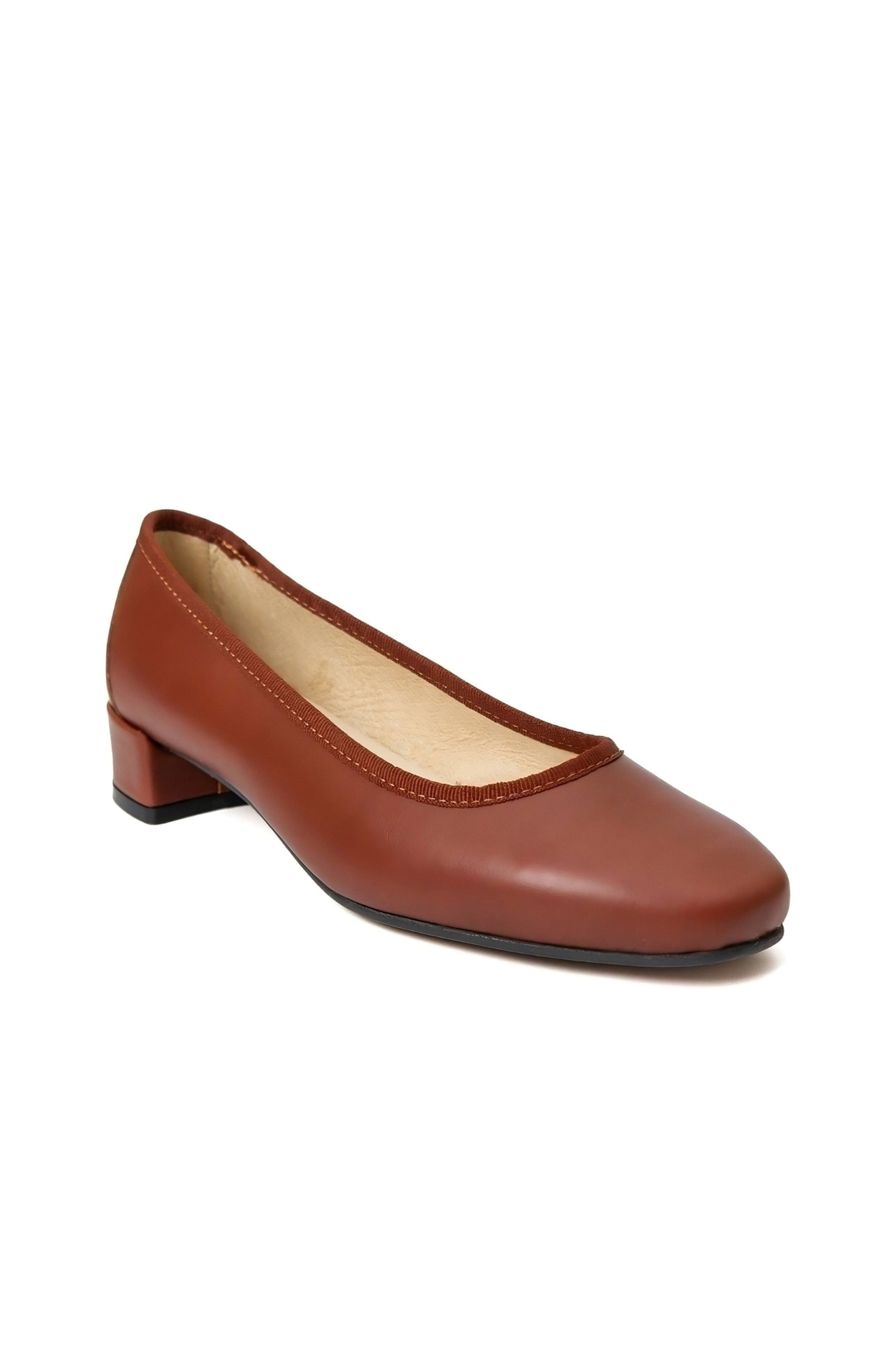 Isa Leather Ballet Flat, Main, color, tan