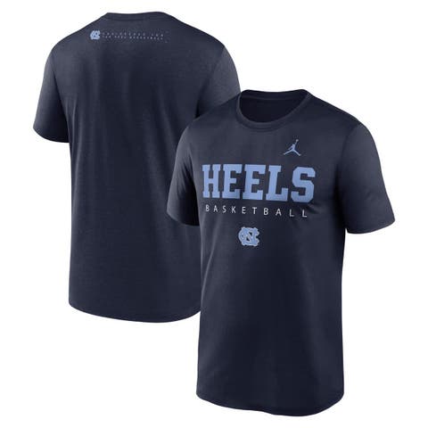 Men's Jordan Brand Navy North Carolina Tar Heels 2025 Courtside Basketball Legend Dri-FIT T-Shirt