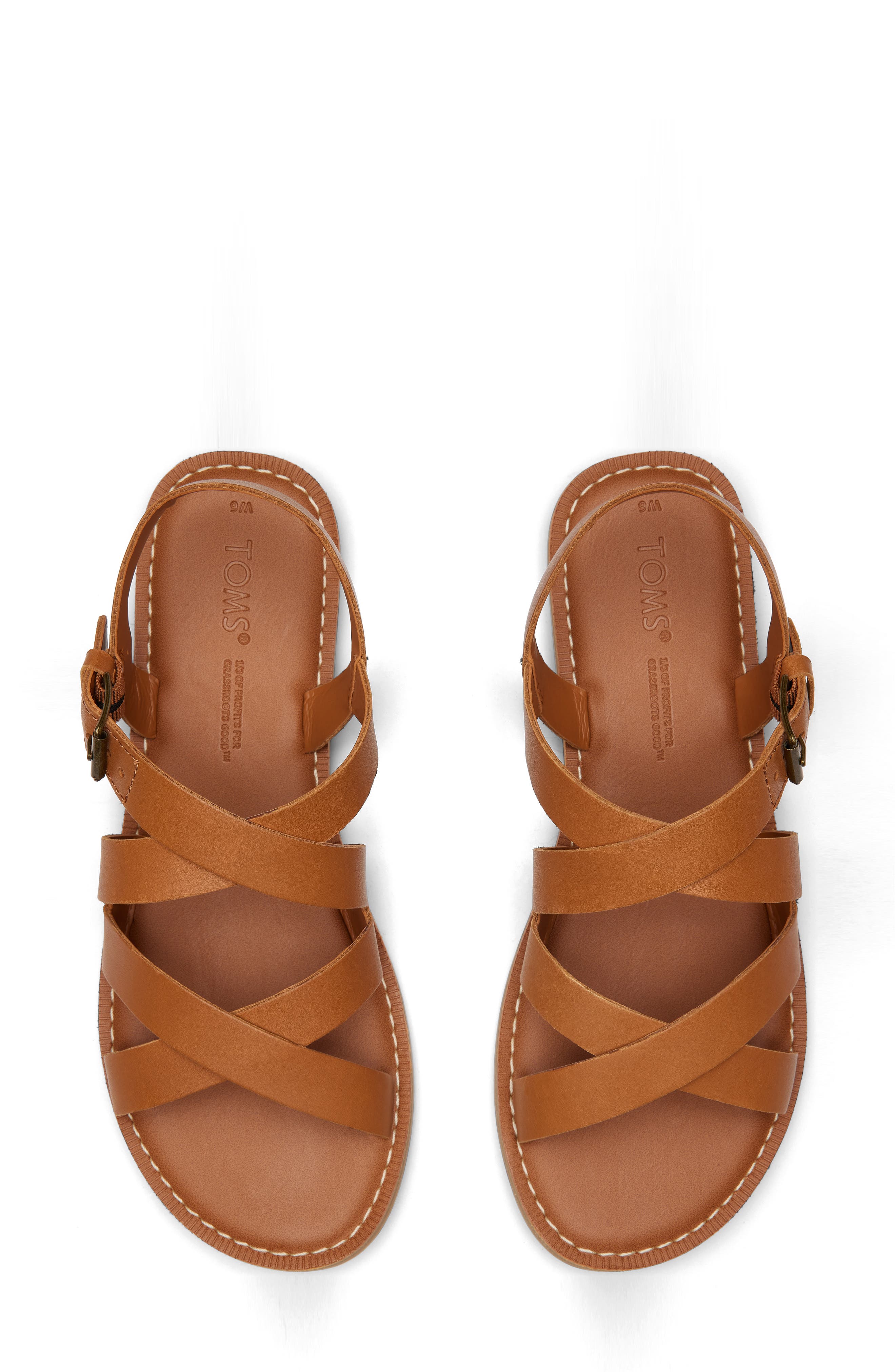 Sicily Flat Sandal, Alternate, color, BROWN