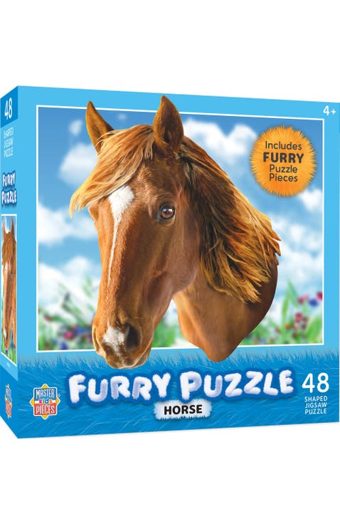 Furry Puzzle - Horse 48 Piece Jigsaw Puzzle