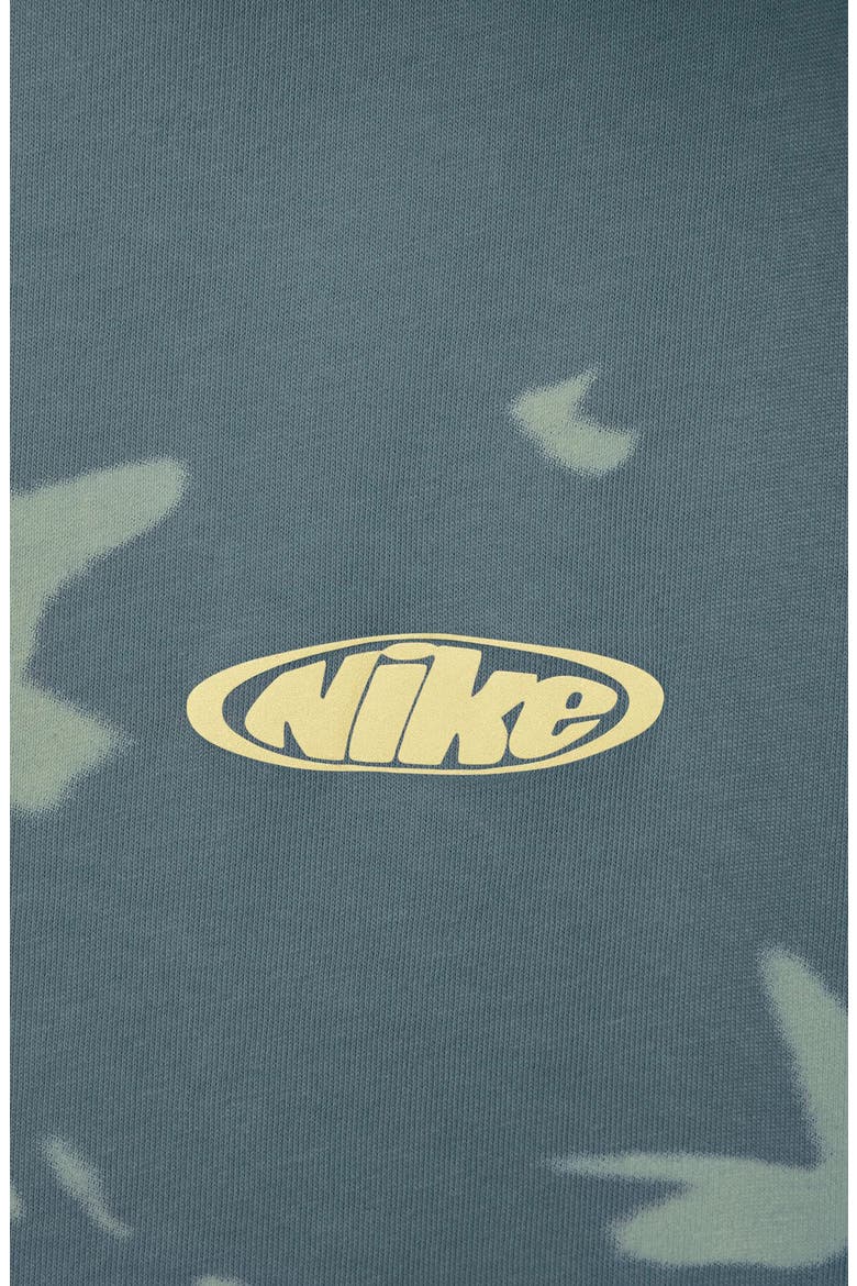 Kids' Sportswear Splatter Print Cotton T-Shirt, Alternate, color, MINERAL SLATE