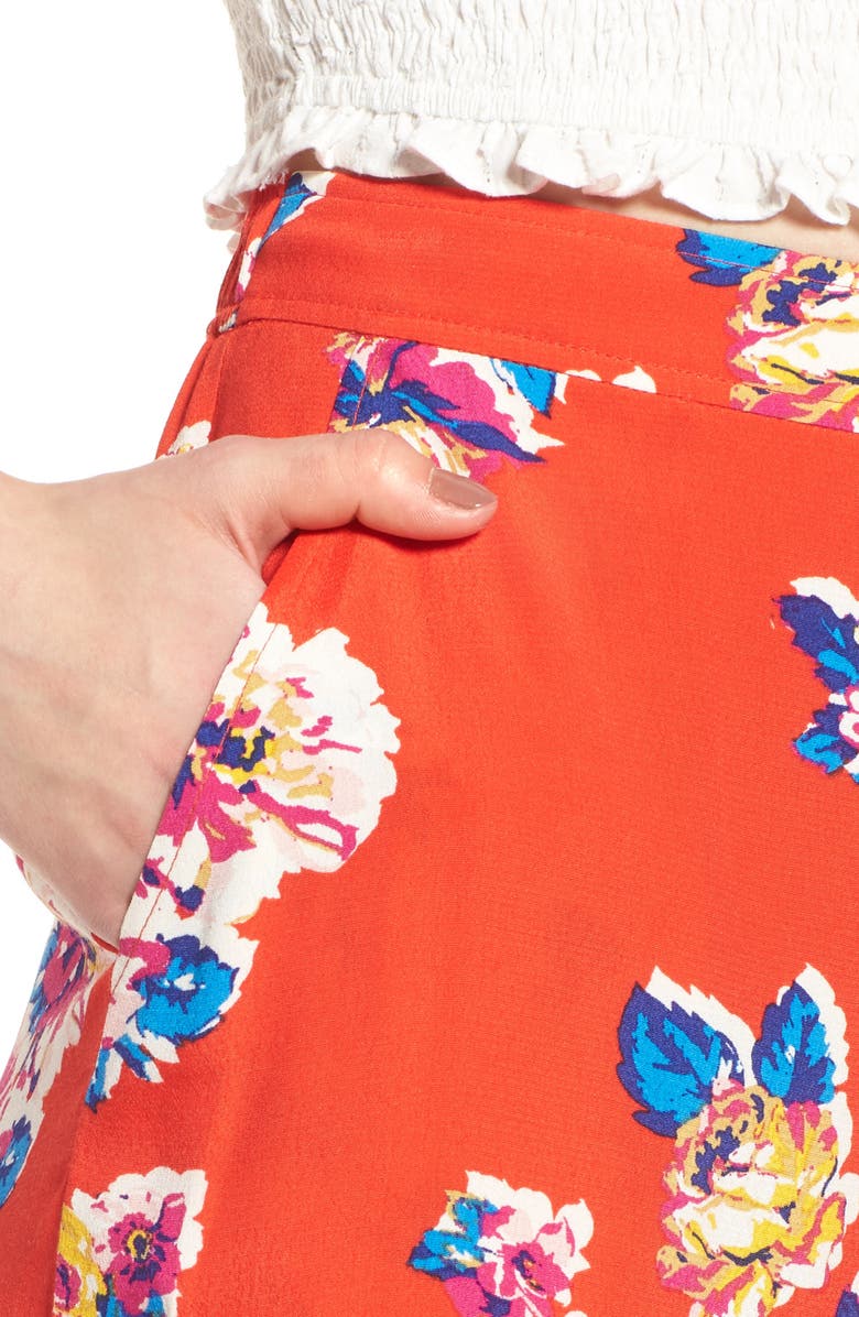 BP. Print Crop Flare Pants, Alternate, color,