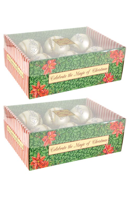 Mark Roberts Elegant Fancy Strip Ornament, Set Of 12 In Gold