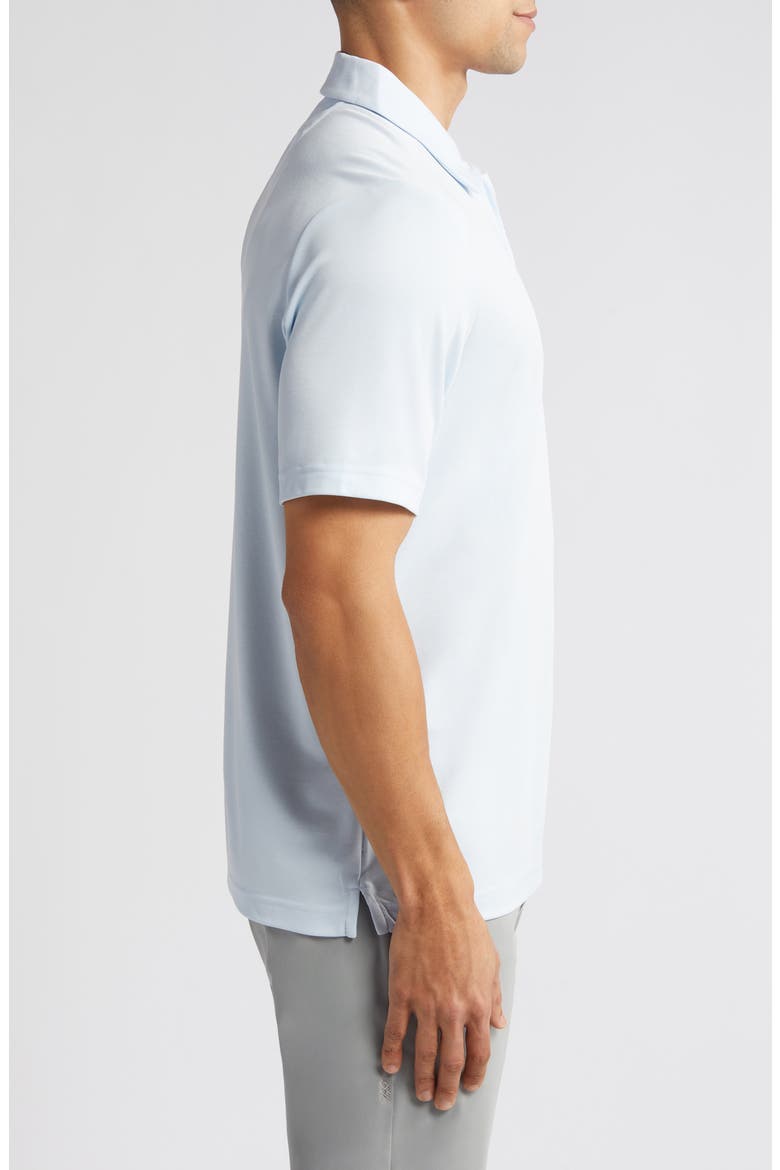 Bird's Eye Quarter Zip Polo, Alternate, color, LIGHT BLUE
