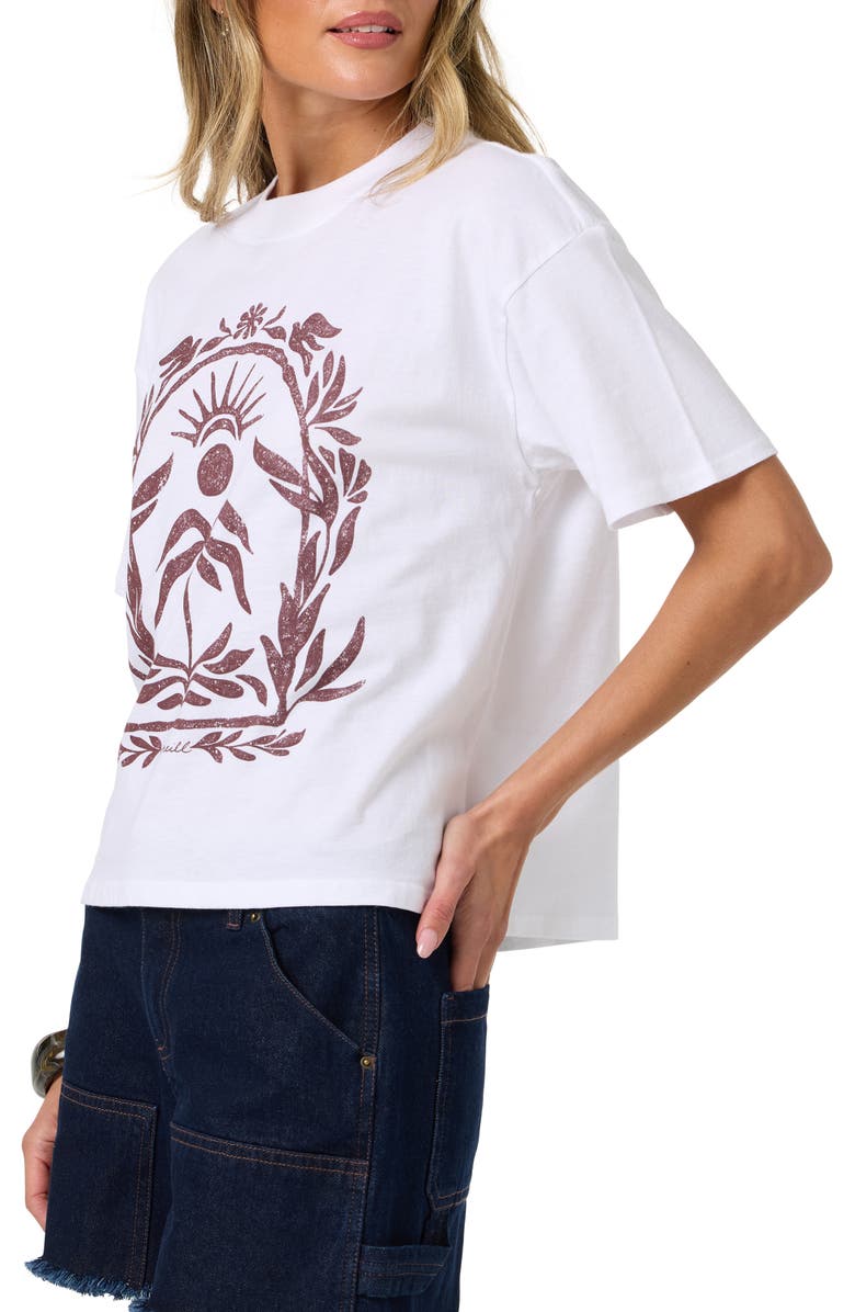 O'Neill Framed Flora Graphic Tee, Alternate, color, White