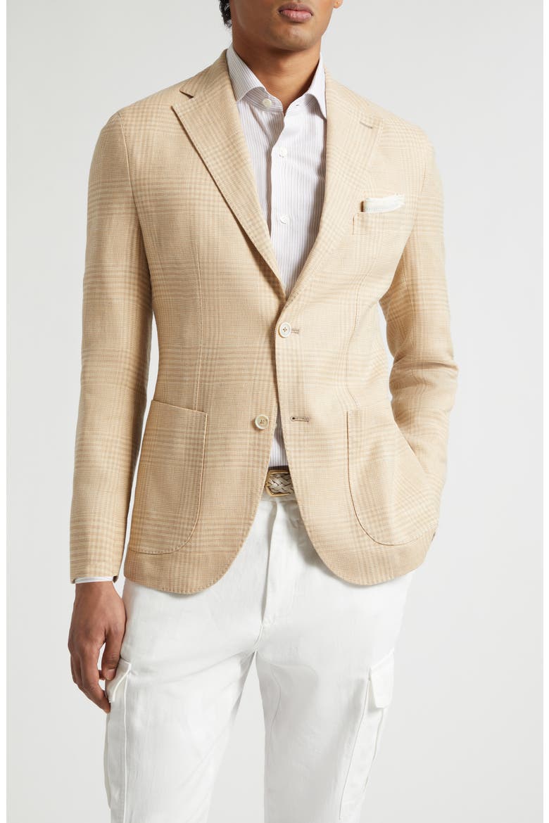 Glen Plaid Soft Sport Coat, Main, color, CORIANDER