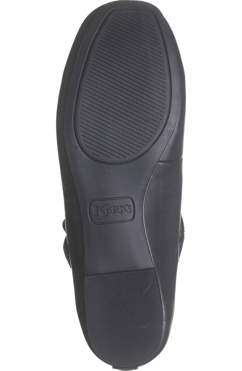 KORKS Paige Crossover Mary Jane Flat, Alternate, color, Black
