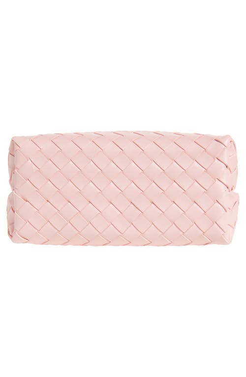 Bottega Veneta Small Andiamo Intrecciato Shoulder Bag In 6863 Rose-muse Brass-rose