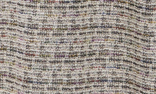 Renee C Tweed Wide Leg Pants In Black/beige