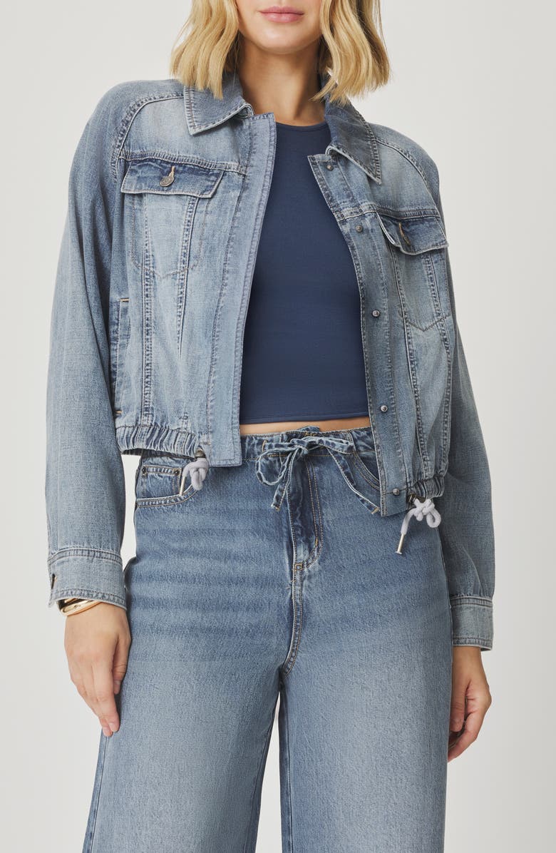 Splendid Lounge Denim Jacket, Main, color, Indigo Blue