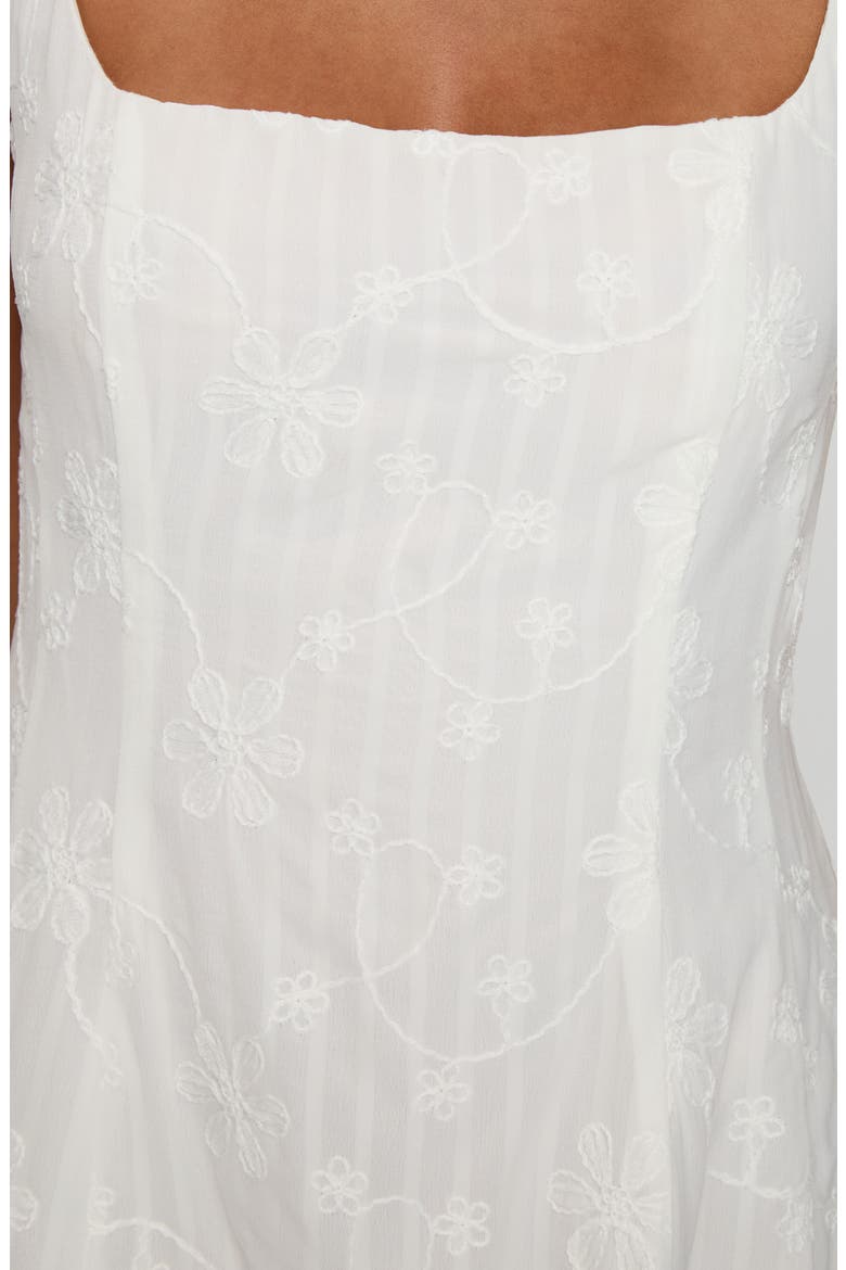 You Can Floral Embrodiered Minidress, Alternate, color, WHITE