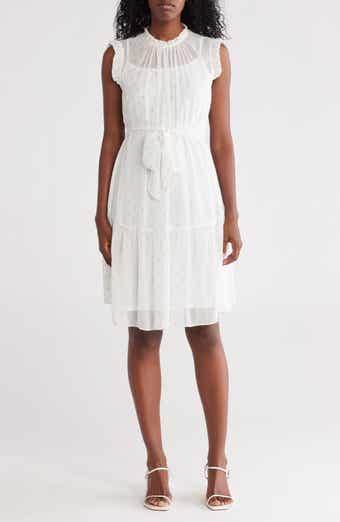 Julia Jordan Ruffle Collar Sleeveless Dress