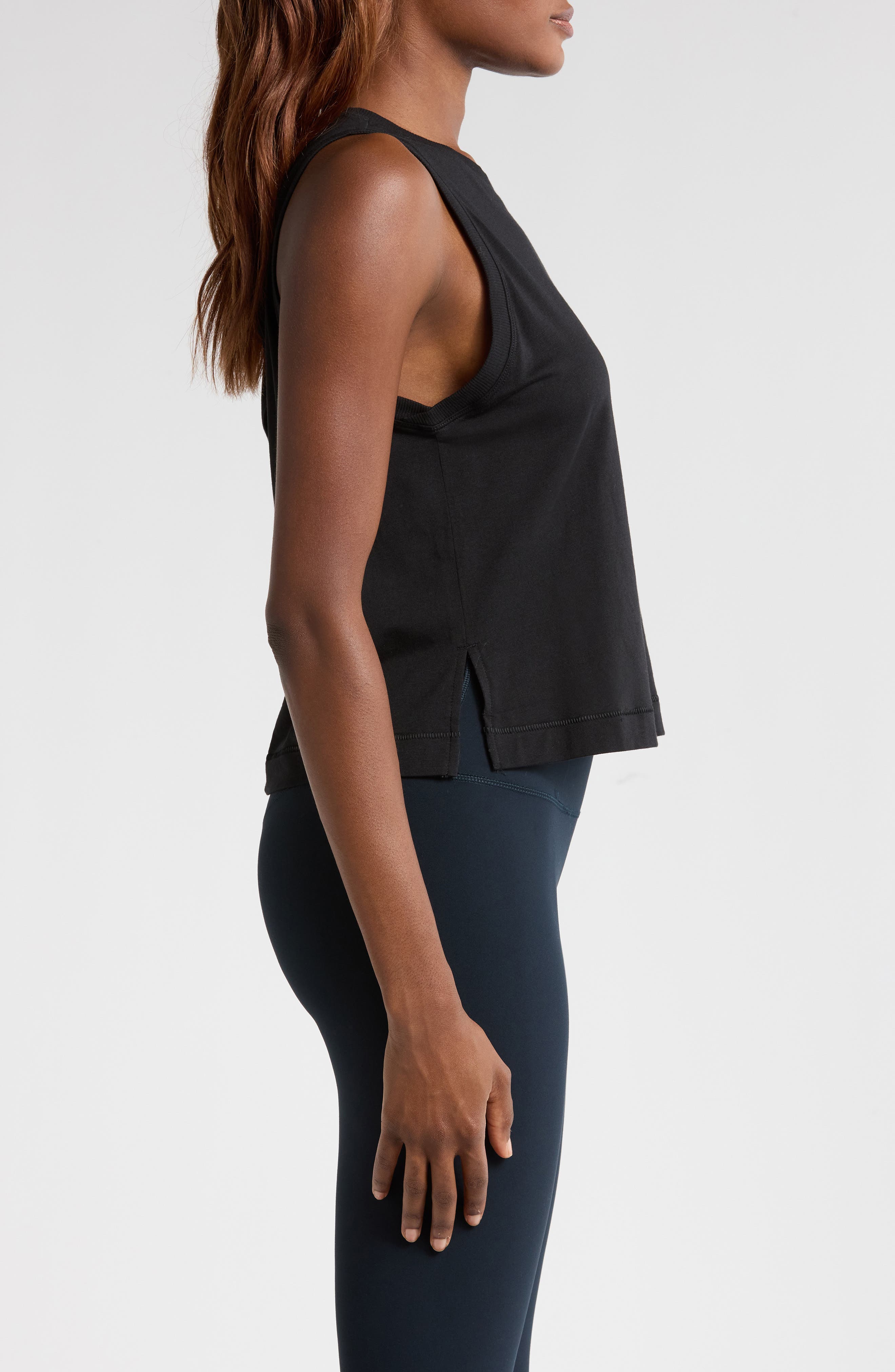 Active Peplum Tank Very Black - SPANX main image 1