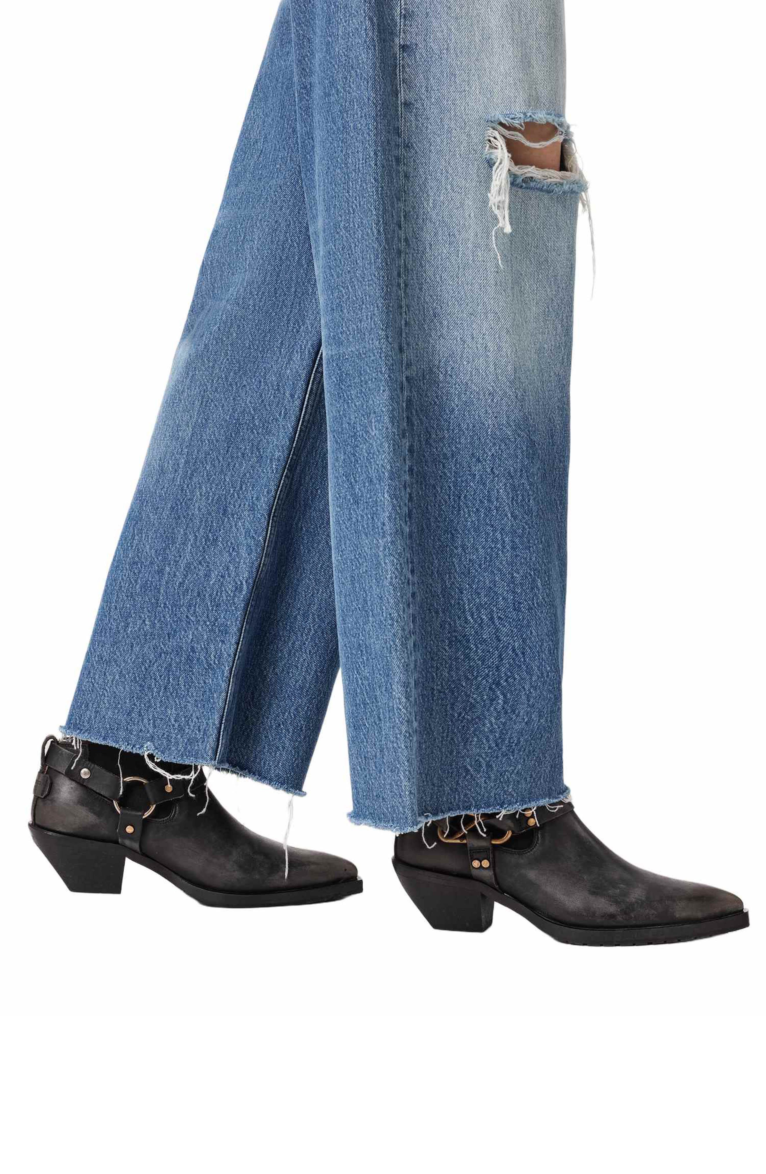 AllSaints Maisy Western Bootie, Alternate, color, Dark Brown