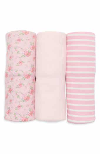 Watercolor Floral 3-Pack Baby Blankets