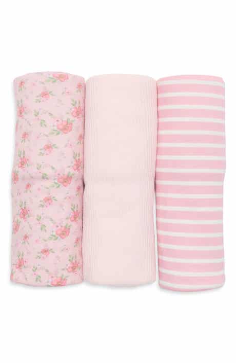 Watercolor Floral 3-Pack Baby Blankets