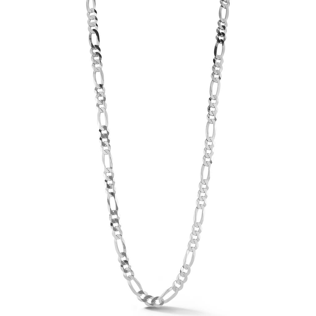 Yield Of Men 11mm Figaro Chain Necklace In White