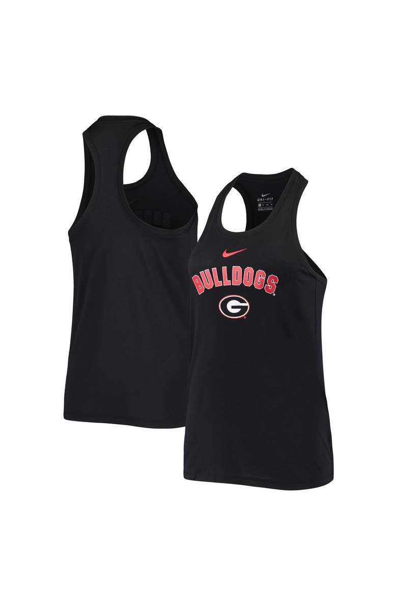 Nike Women's Nike Black Georgia Bulldogs Arch & Logo Classic Performance Tank Top, Alternate, color, 