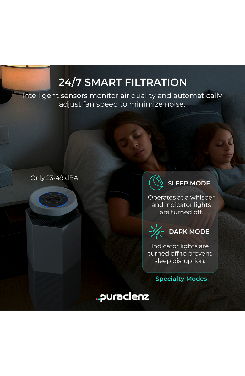 Puraclenz Core C750 Air Purifier for Home, Alternate, color, White