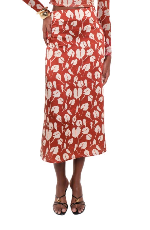 Danna Printed Midi Skirt
