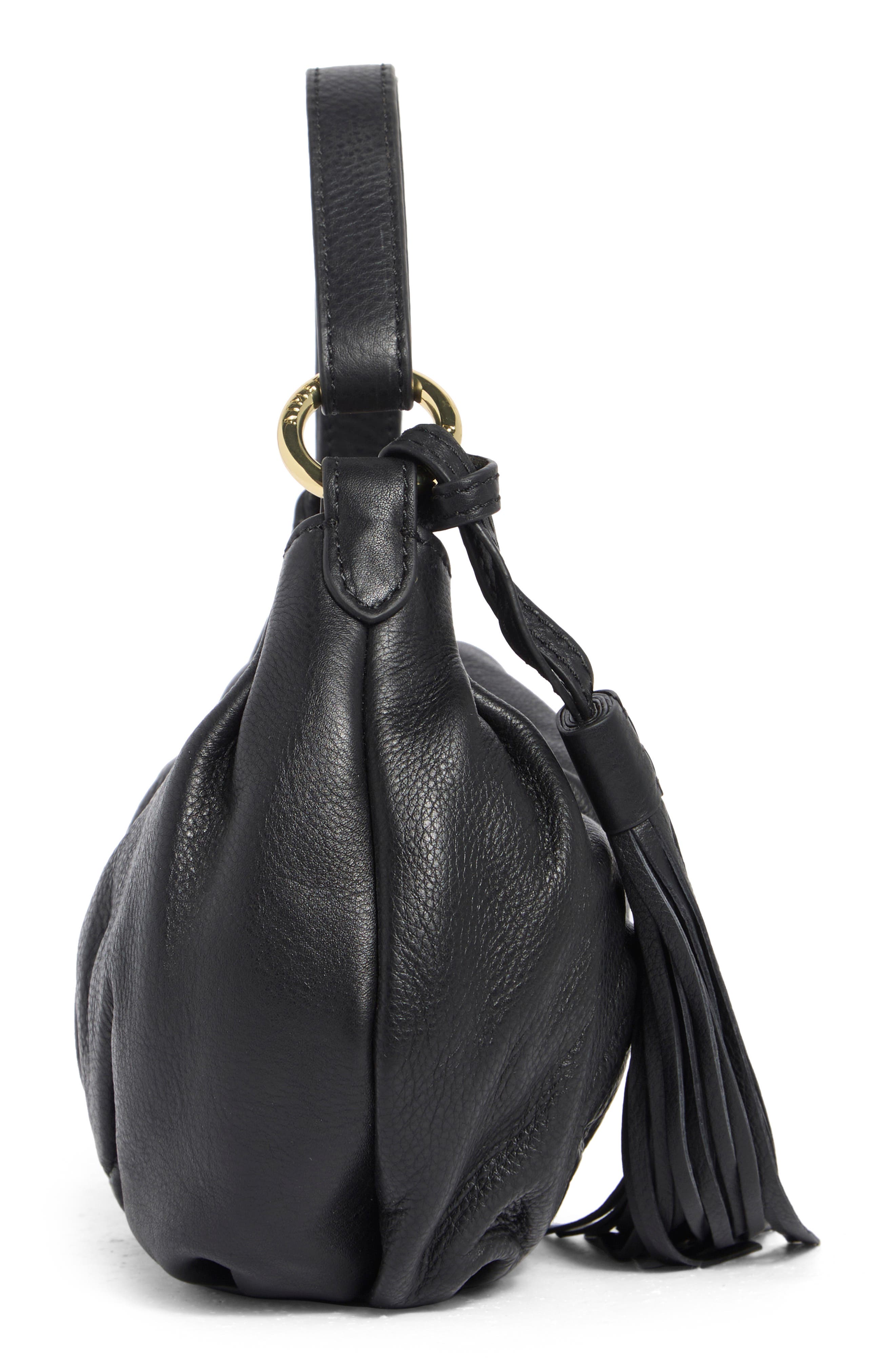 Uptown Bean Shoulder Bag, Alternate, color, BLACK