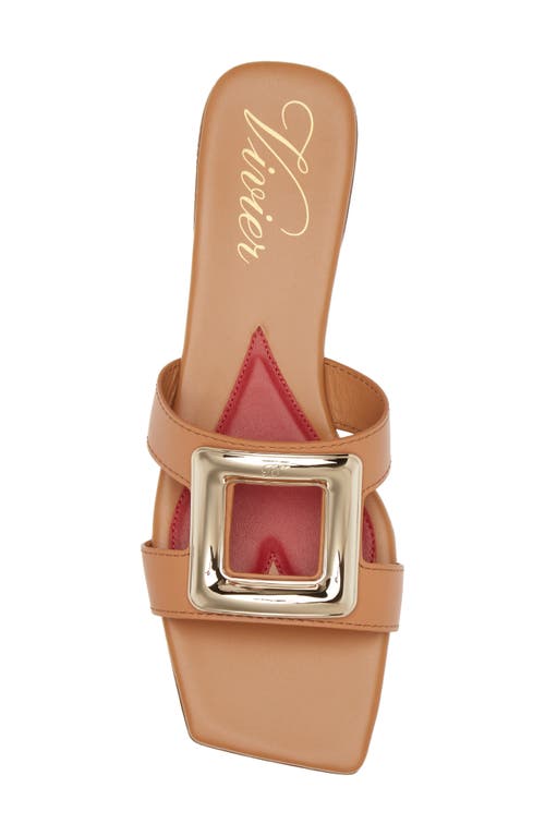 Roger Vivier Woman Sandals Tan Size 6 Leather In Cuoio Chiaro