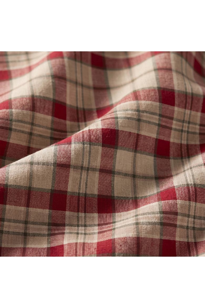 Linen Tablecloth - Almond Plaid, Alternate, color, Almond Plaid