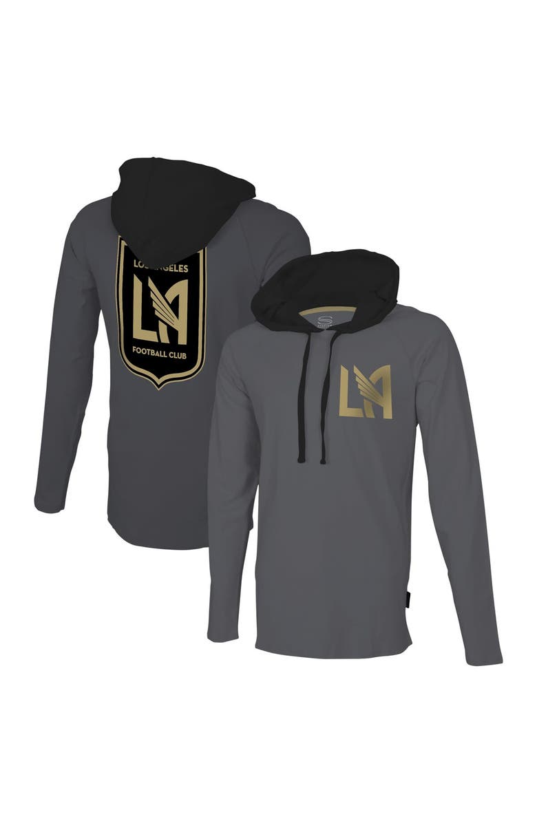 Stadium Essentials Men's Stadium Essentials Gray LAFC Tradition Raglan Hoodie Long Sleeve T-Shirt, Main, color, Gray