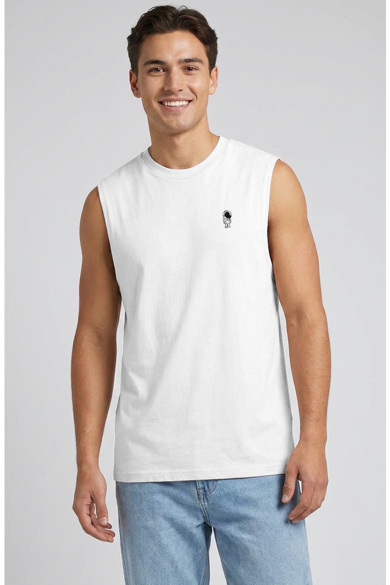 Astronaut Midweight Jersey Tank, Main, color, White