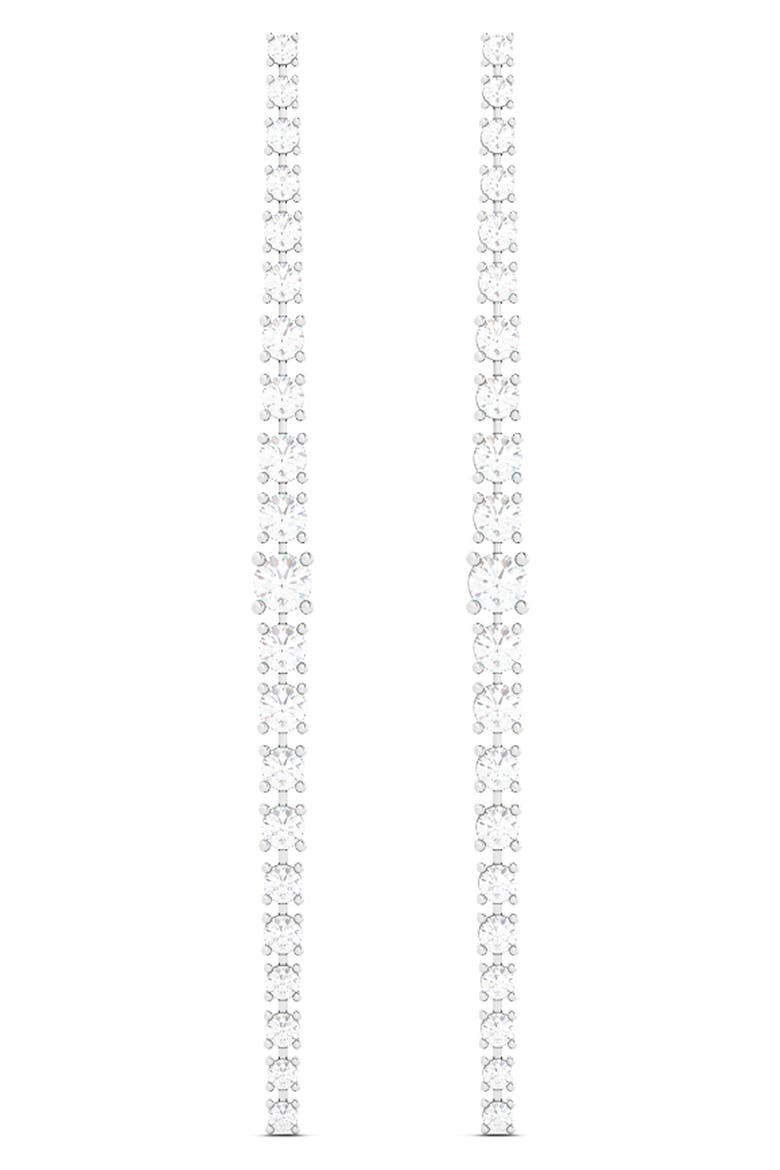 Lab Grown Diamond Drop Earrings, Alternate, color, 18K WHITE GOLD