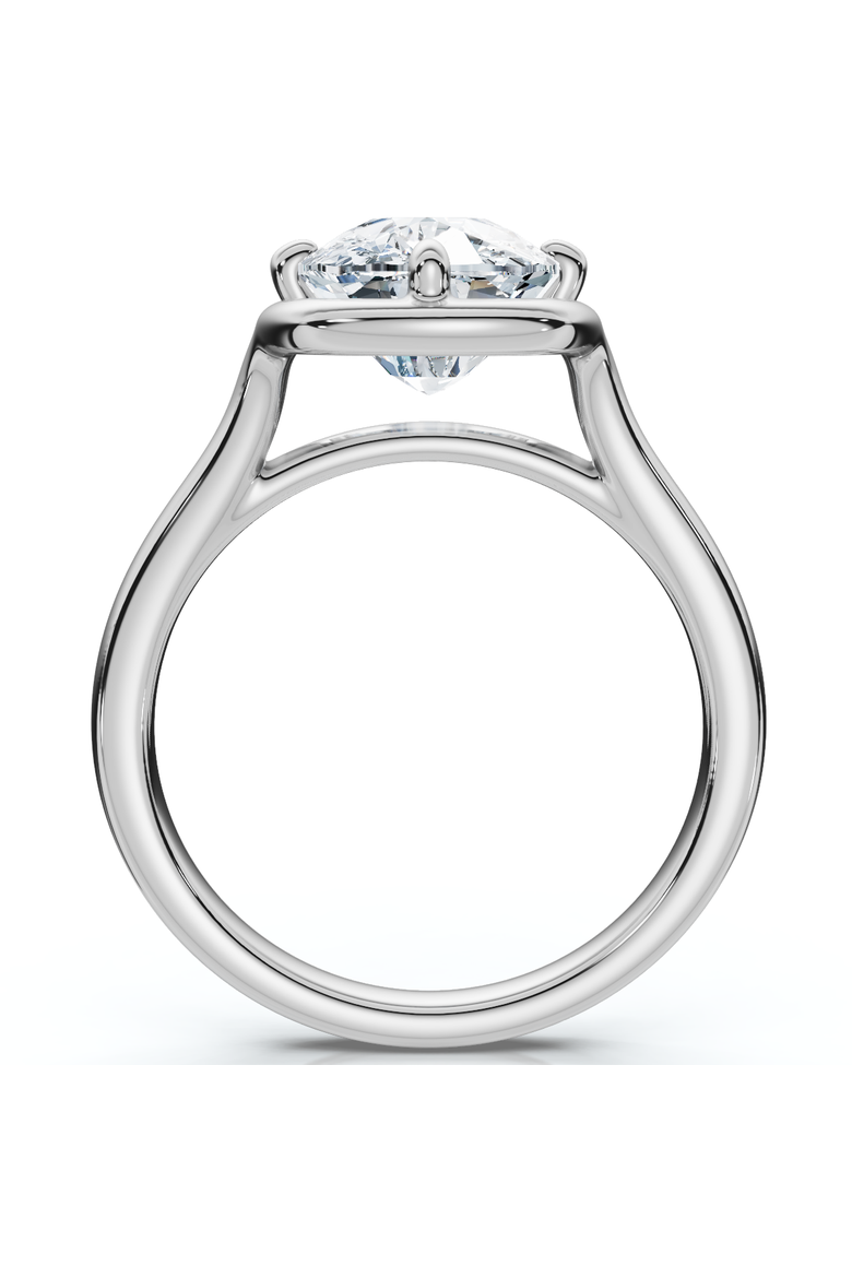 Certified 3Ct Sylva Elongated Cushion Diamond Engagement Ring 14k Gold Lab Grown, Alternate, color, 14k White Gold