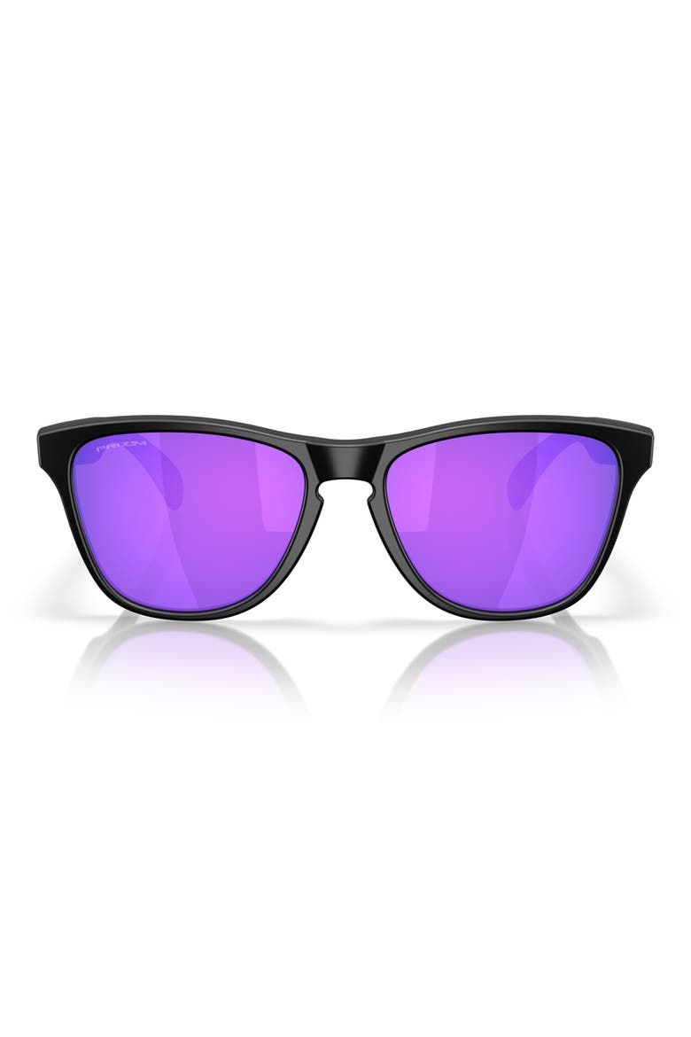 Prizm™ Sapphire 53mm Round Sunglasses, Main, color, MATTE BLACK / PRIZM VIOLET