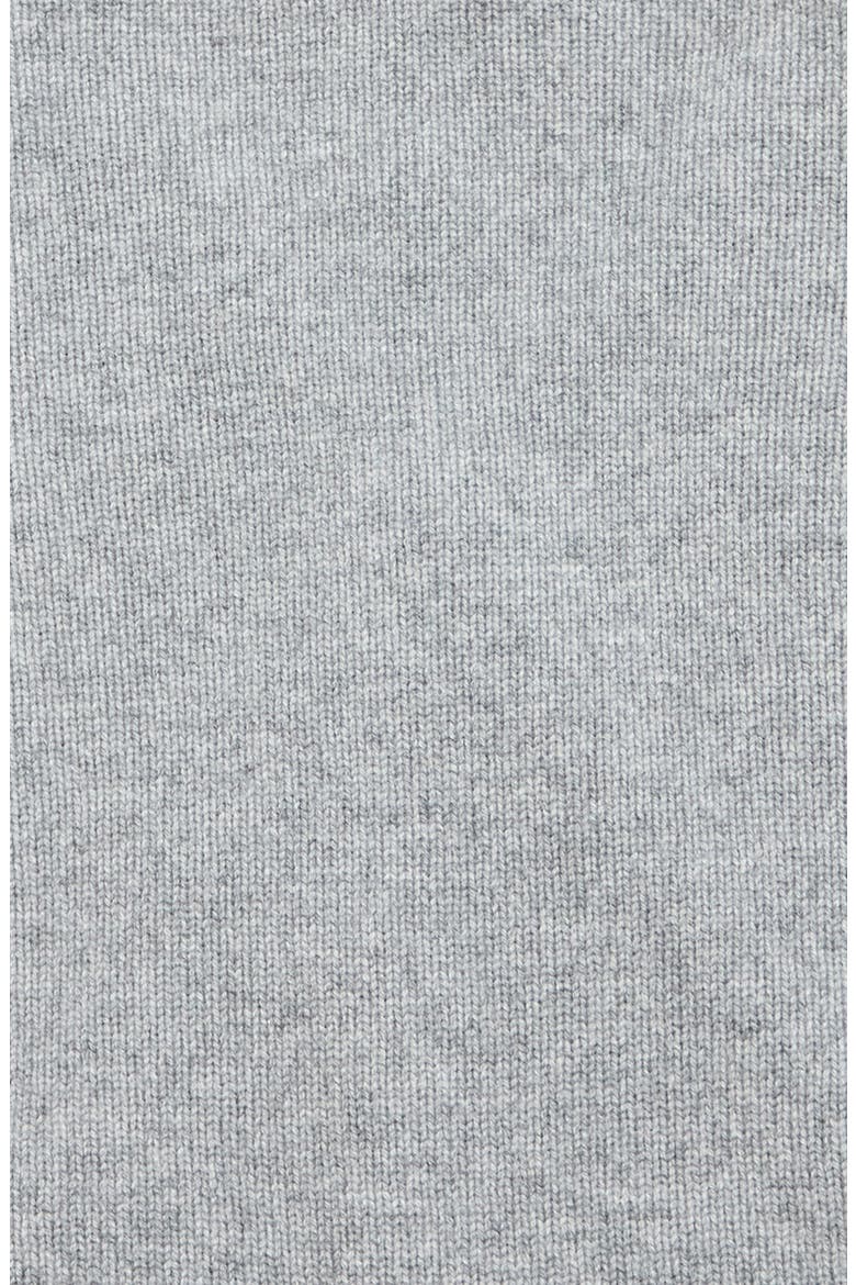 Drezel Pull Through Merino Wool & Cashmere Knit Scarf, Alternate, color, MEDIUM HEATHER GREY