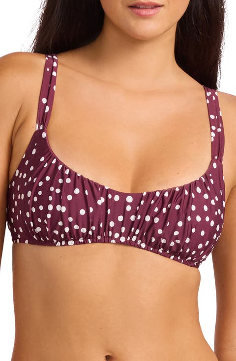 High Waist High Leg Ruched Bikini Bottoms
