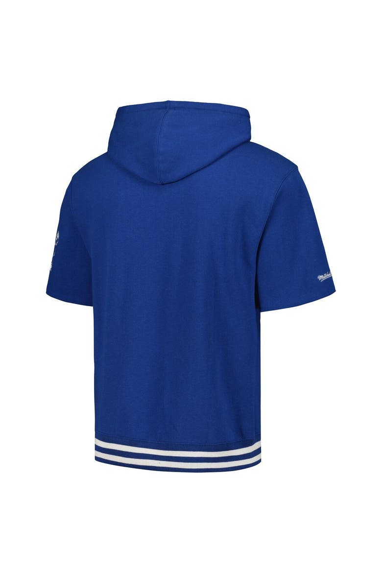 Men's Mitchell & Ness Royal Indianapolis Colts Pre-Game Short Sleeve Pullover Hoodie, Alternate, color, Royal