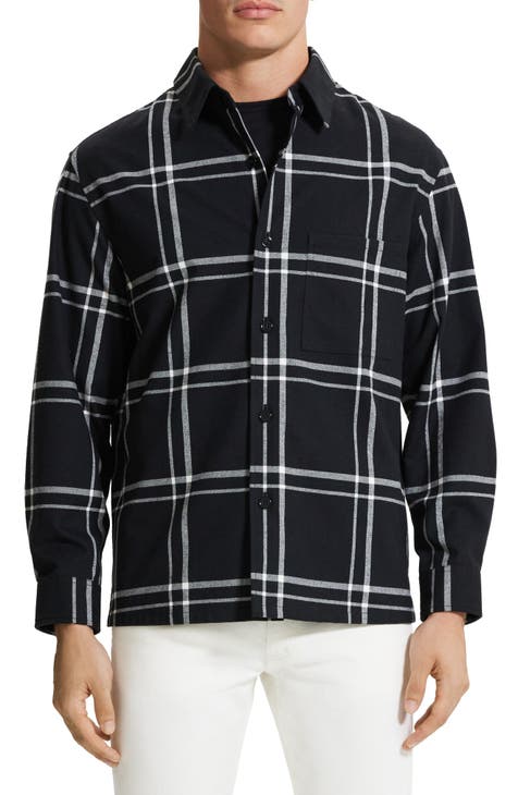 Clyfford Waren Windowpane Shirt Jacket