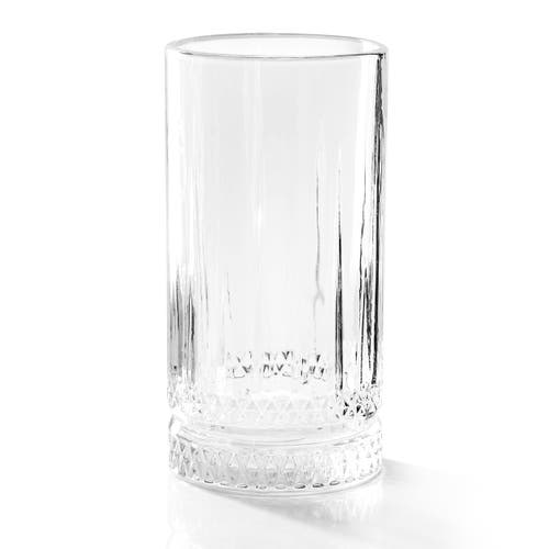 Gibson Home 4 Piece 16 Ounce Iceberg Embossed Glass Tumbler Set In Transparent