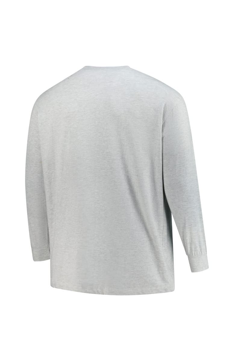 '47 Men's '47 Gray Detroit Tigers Big & Tall Distressed Franklin Long Sleeve T-Shirt, Alternate, color, Gray