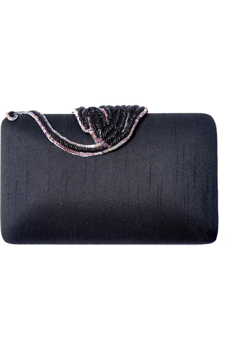 Simitri BagHeera Clutch, Alternate, color, Black