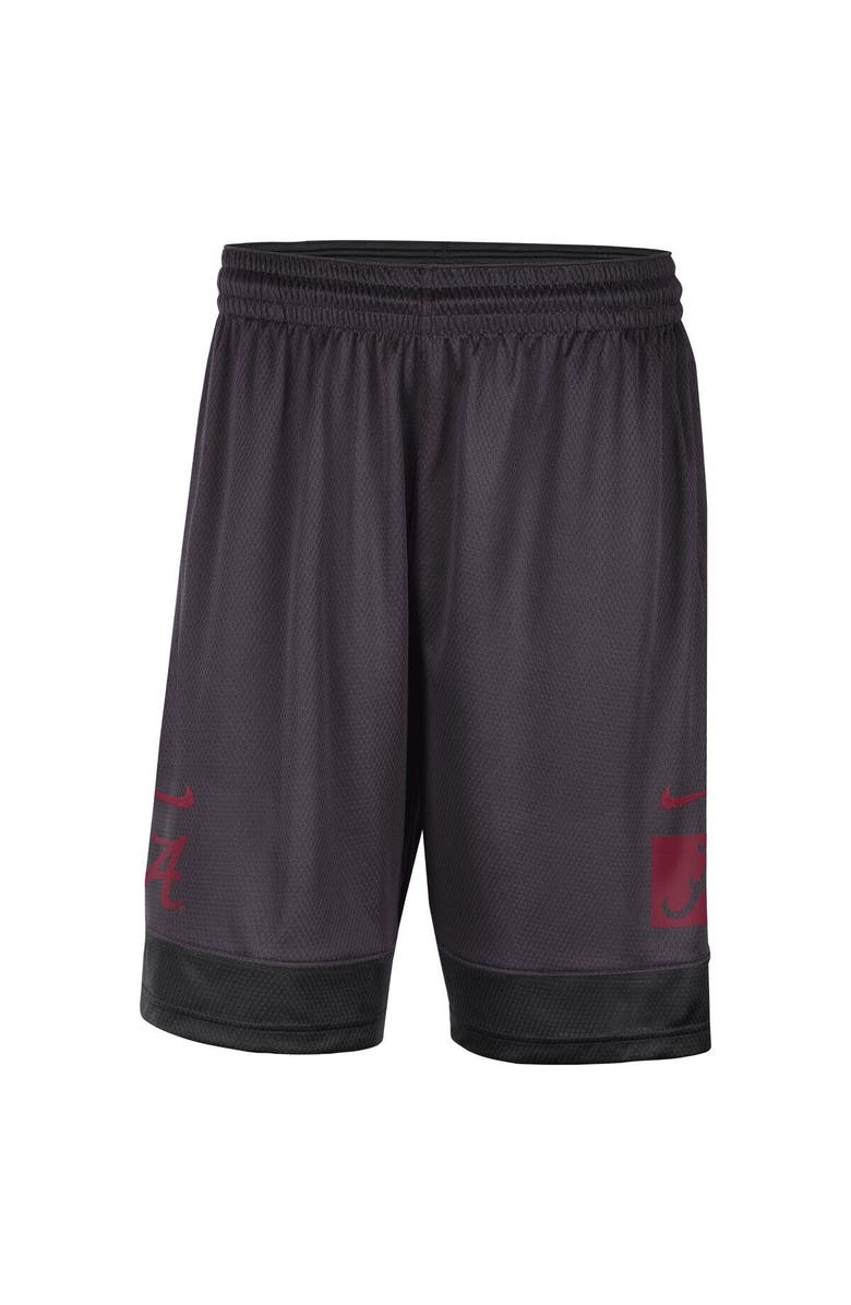 Nike Men's Nike Charcoal Alabama Crimson Tide Performance Fast Break Shorts, Alternate, color, Charcoal